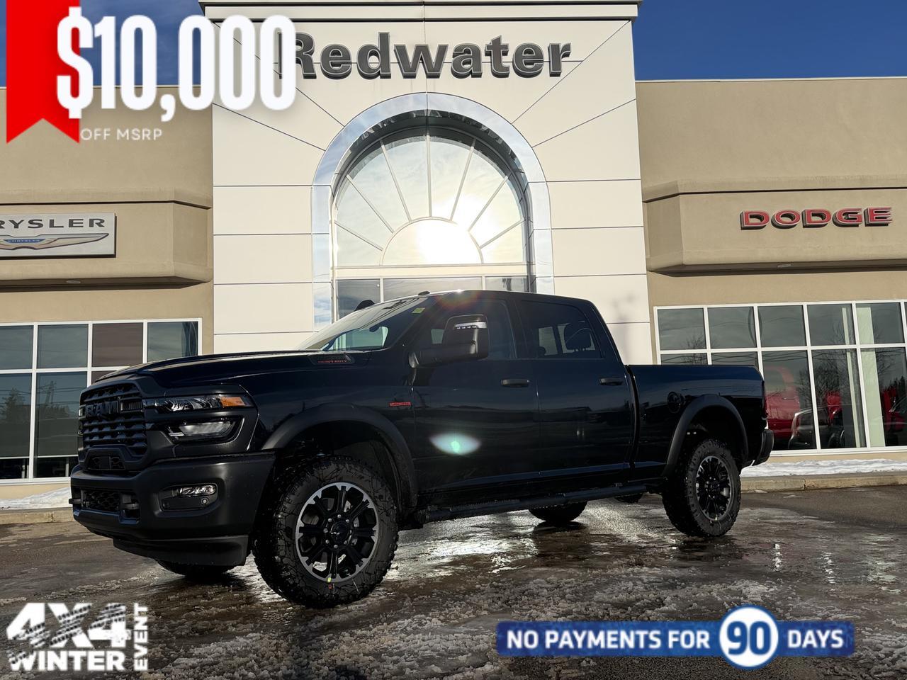 2026 Ram 2500 Warlock Crew Cab 4x4 | Cummins Diesel | NAV | Backup Camera | Towing Prep | 6FT 4 Box