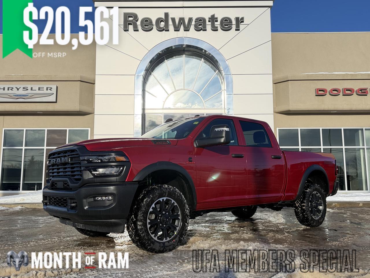 2026 Ram 2500 Warlock Crew Cab 4x4 | Cummins Diesel | NAV | Black Appearance Pkg | Bilstein Shocks