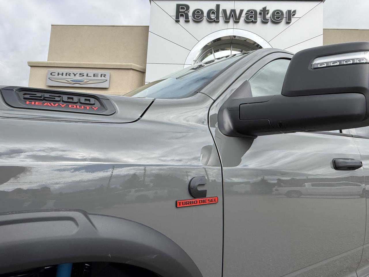 2026 Ram 2500 Warlock Crew Cab 4x4 | Cummins HO Turbo Diesel | Black Interior | 5th Wheel Prep | Backup Camera Redwater AB