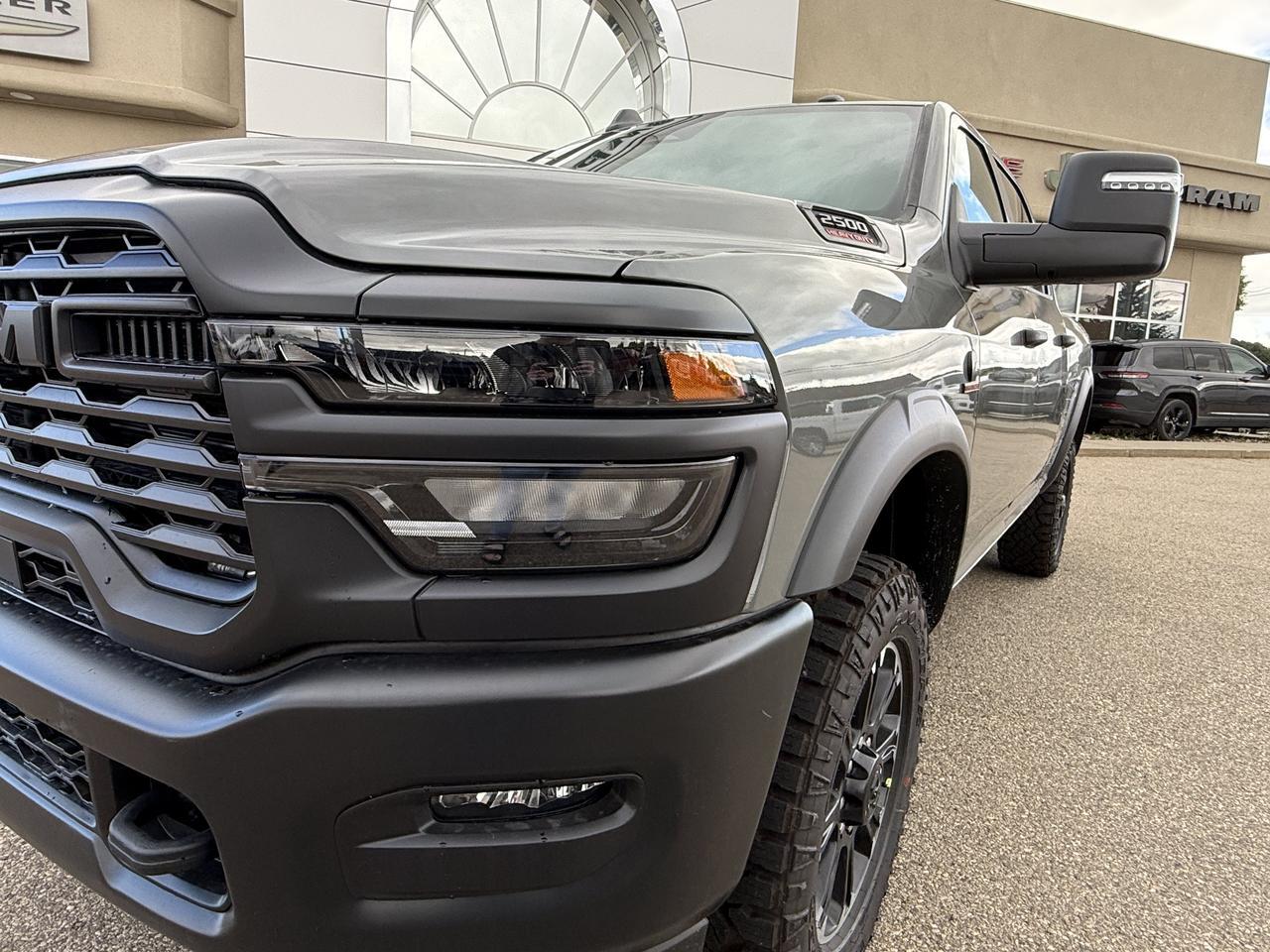 2026 Ram 2500 Warlock Crew Cab 4x4 | Cummins HO Turbo Diesel | Black Interior | 5th Wheel Prep | Backup Camera Redwater AB