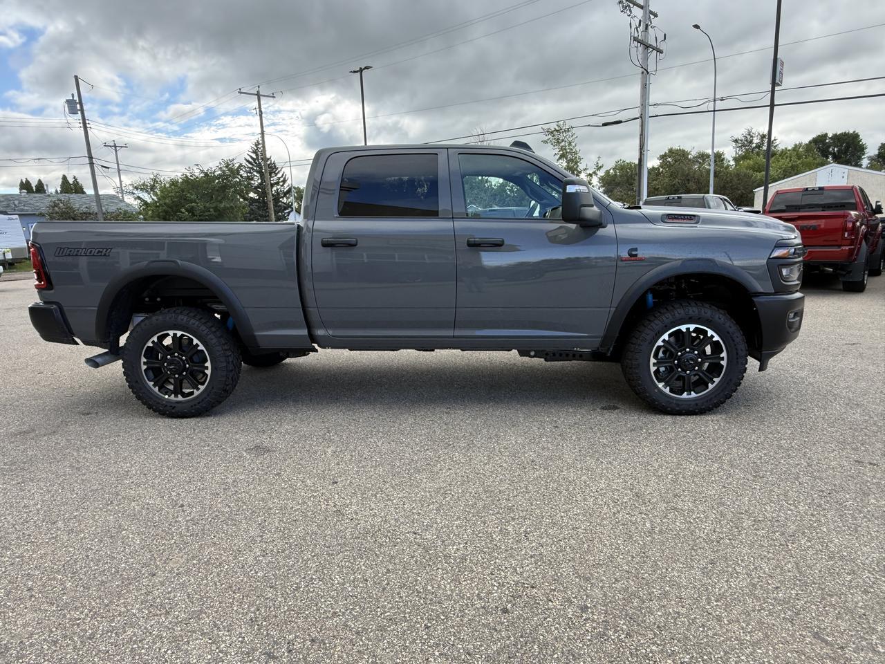 2026 Ram 2500 Warlock Crew Cab 4x4 | Cummins HO Turbo Diesel | Black Interior | 5th Wheel Prep | Backup Camera Redwater AB