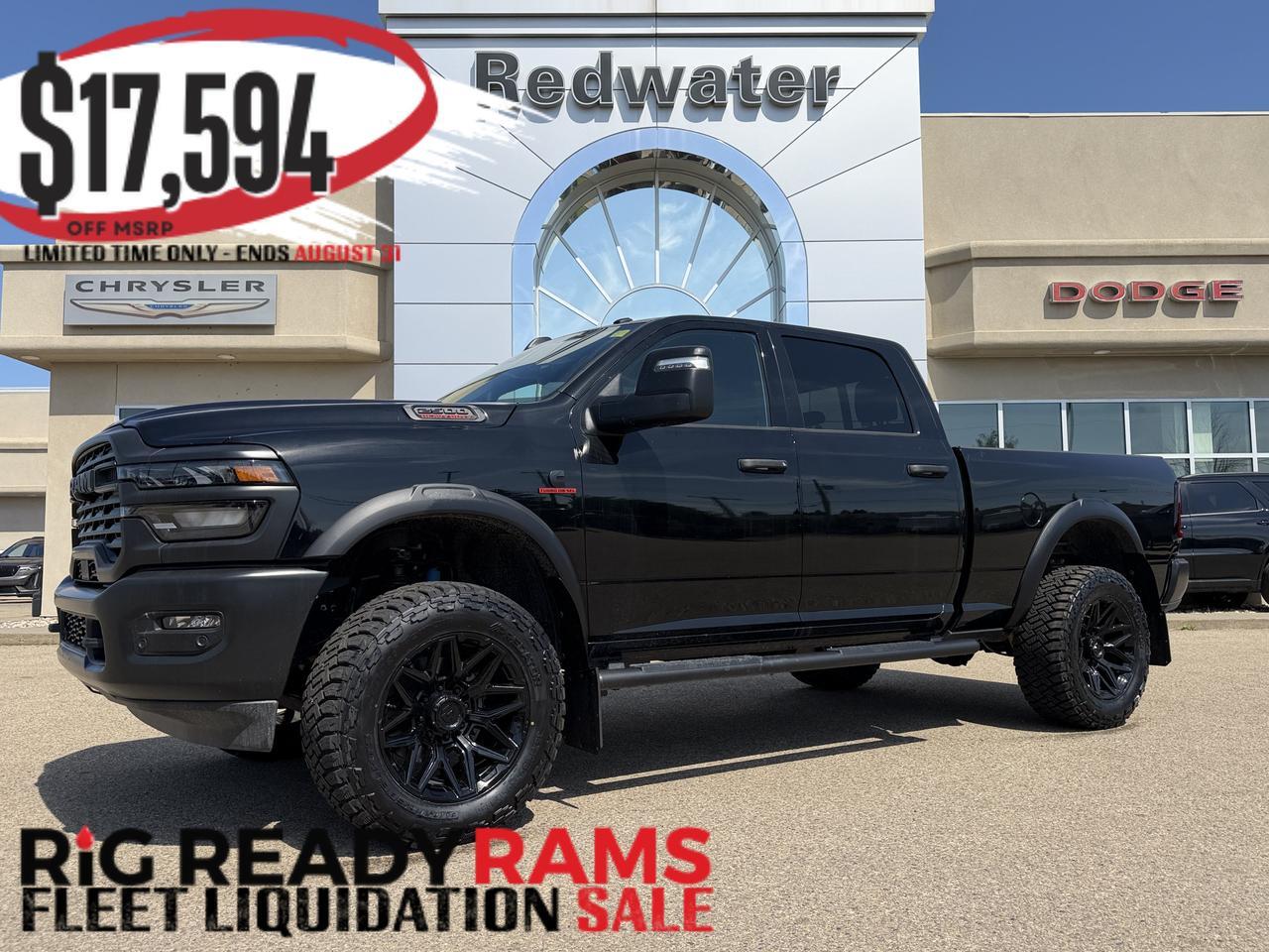 2026 Ram 2500 Warlock Crew Cab 4x4 | Rig Ready Ram | 12IN Touchscreen | NAV | 5th Wheel Prep | Side Steps