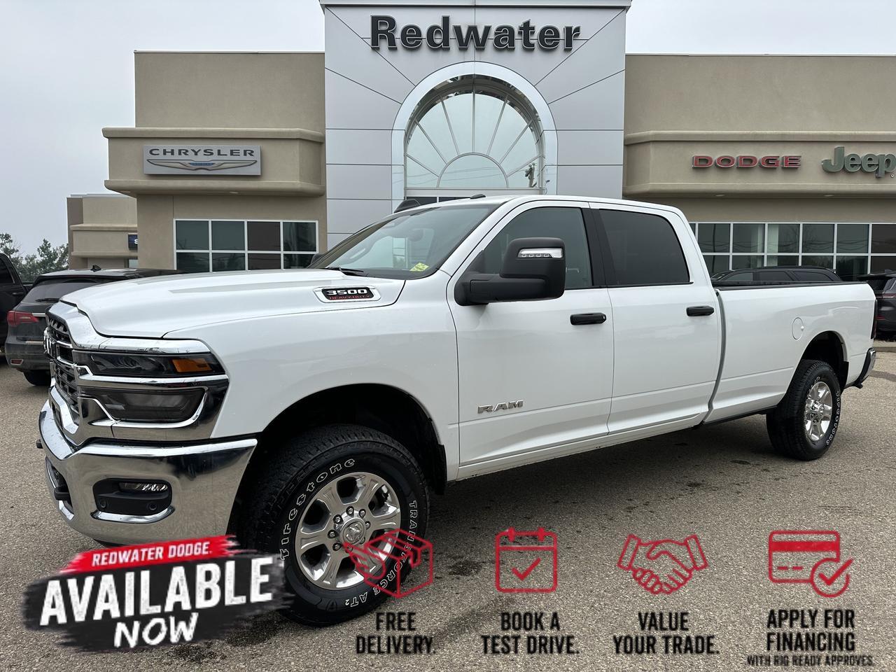 2026 Ram 3500 Big Horn Crew | Long Box | Bench Seat | Alpine Audio | 12IN Touchscreen | Box Liner | Remote Start