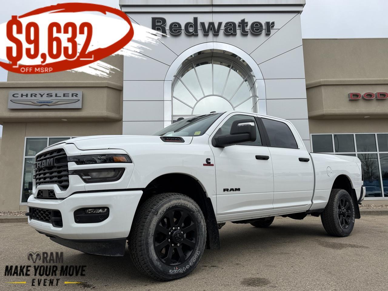 2026 Ram 3500 Big Horn Crew Cab 4x4 | Cummins HO Turbo Diesel | 12IN Touchscreen w NAV | Heated Seats