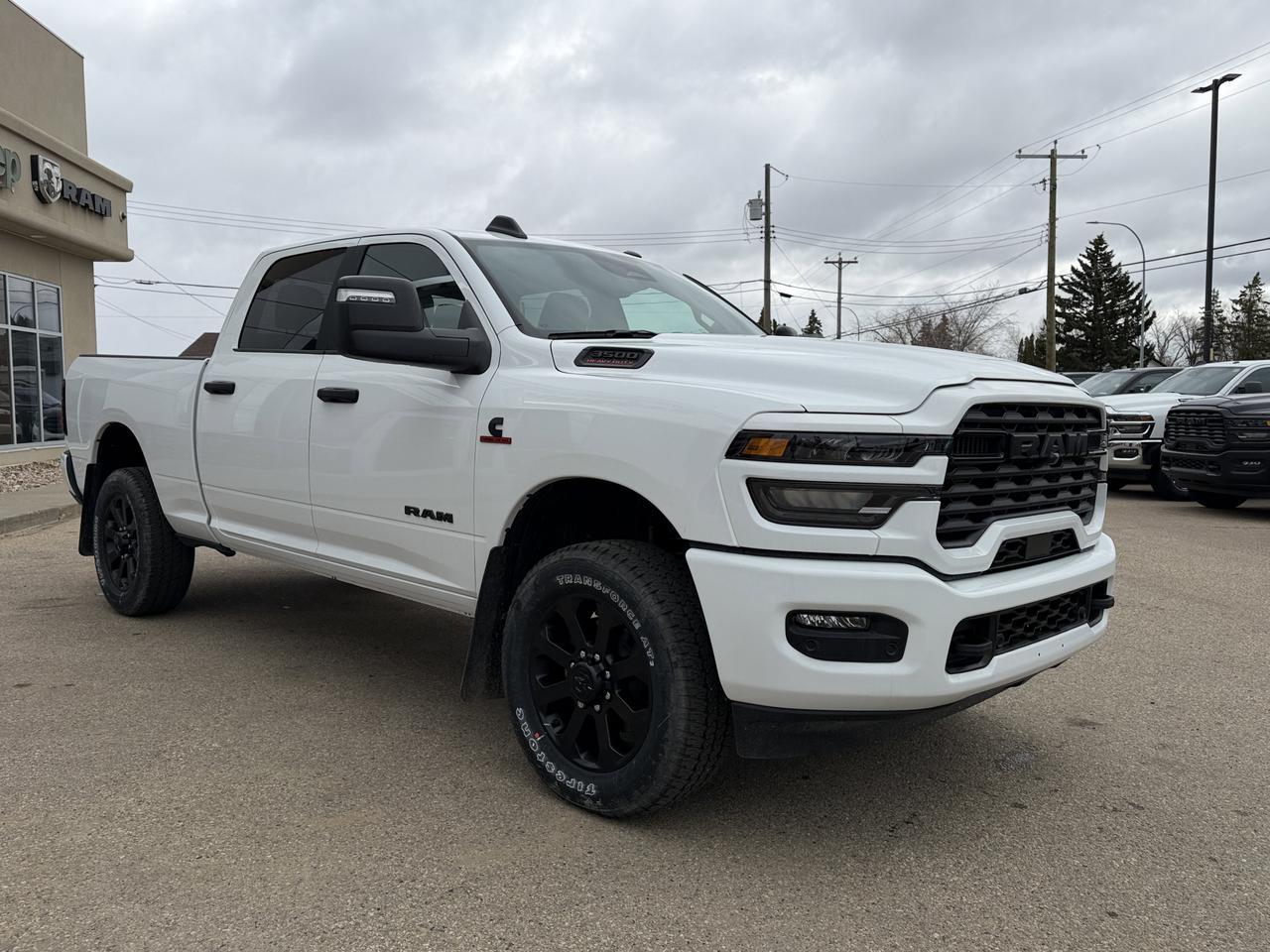 2026 Ram 3500 Big Horn Crew Cab 4x4 | Cummins HO Turbo Diesel | 12IN Touchscreen w NAV | Heated Seats Redwater AB