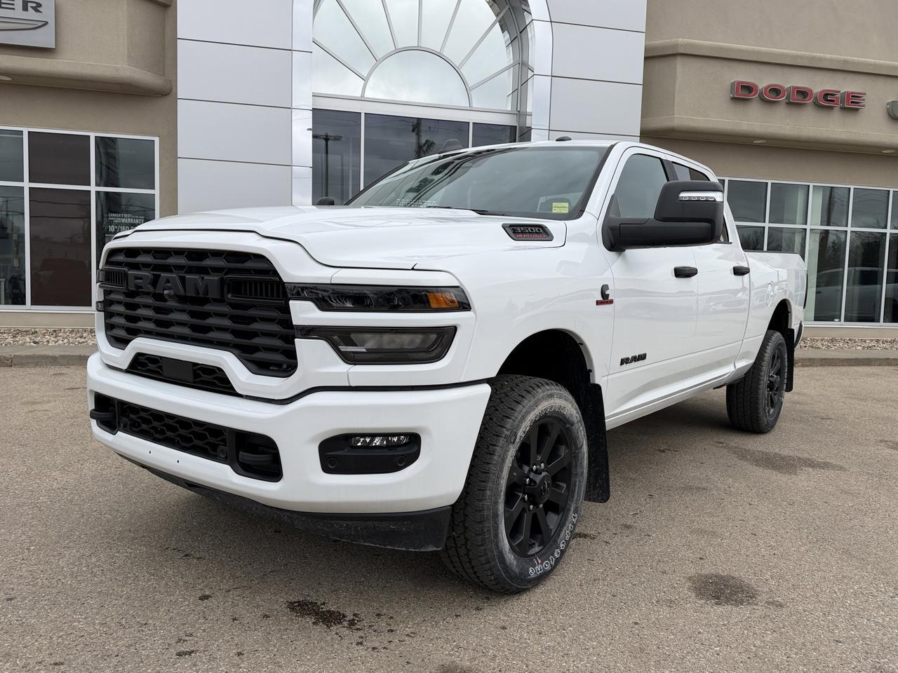 2026 Ram 3500 Big Horn Crew Cab 4x4 | Cummins HO Turbo Diesel | 12IN Touchscreen w NAV | Heated Seats Redwater AB