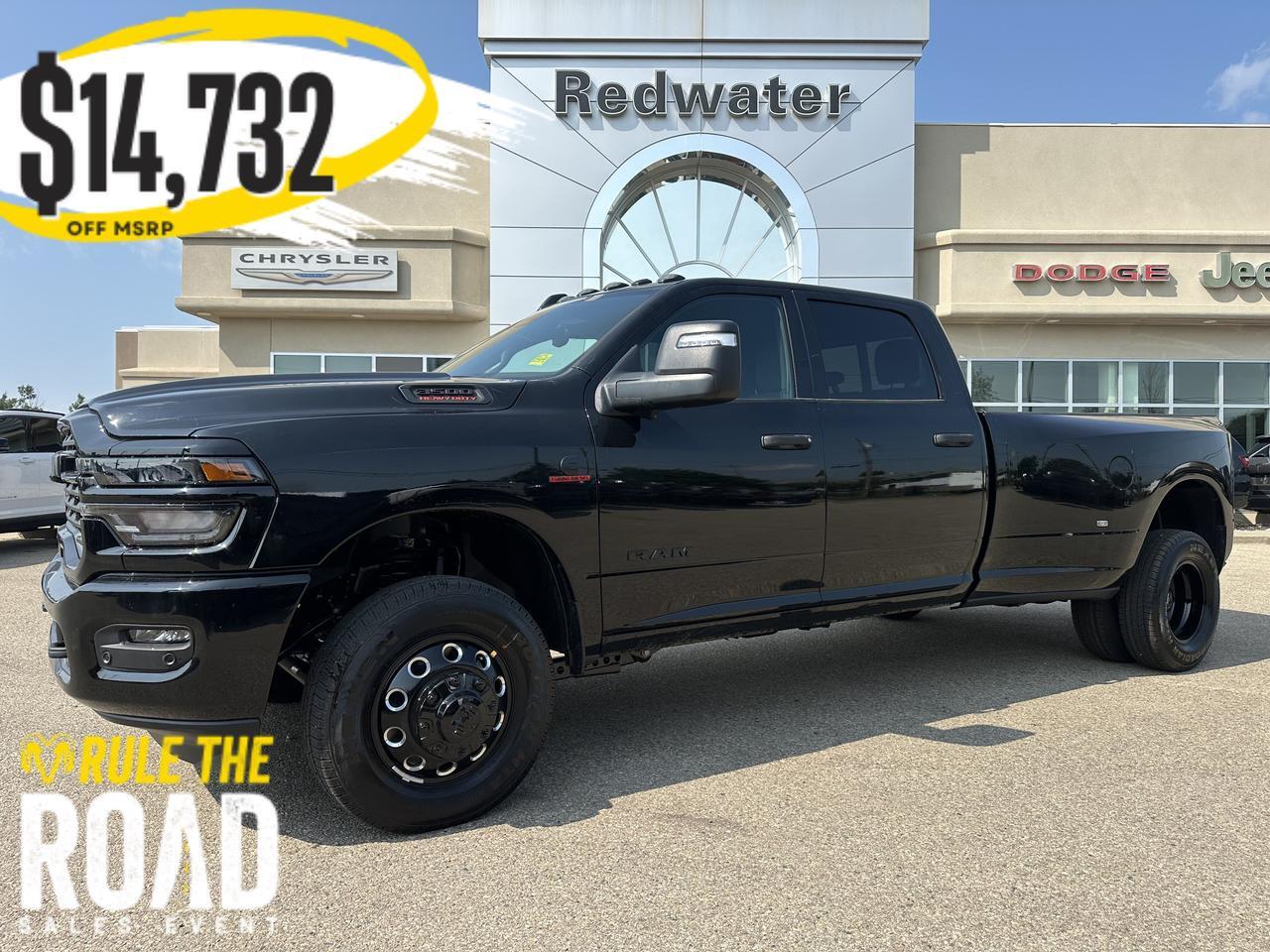 2026 Ram 3500 Big Horn Crew Cab Dually 4x4 | Cummins HO Turbo Diesel | Night Edition | 12IN Touchscreen
