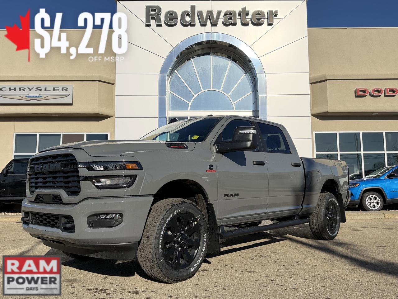 2026 Ram 3500 Big Horn Night Edition Crew Cab 4x4 | Cummins Diesel | Towing | Heated Seats | Remote Start