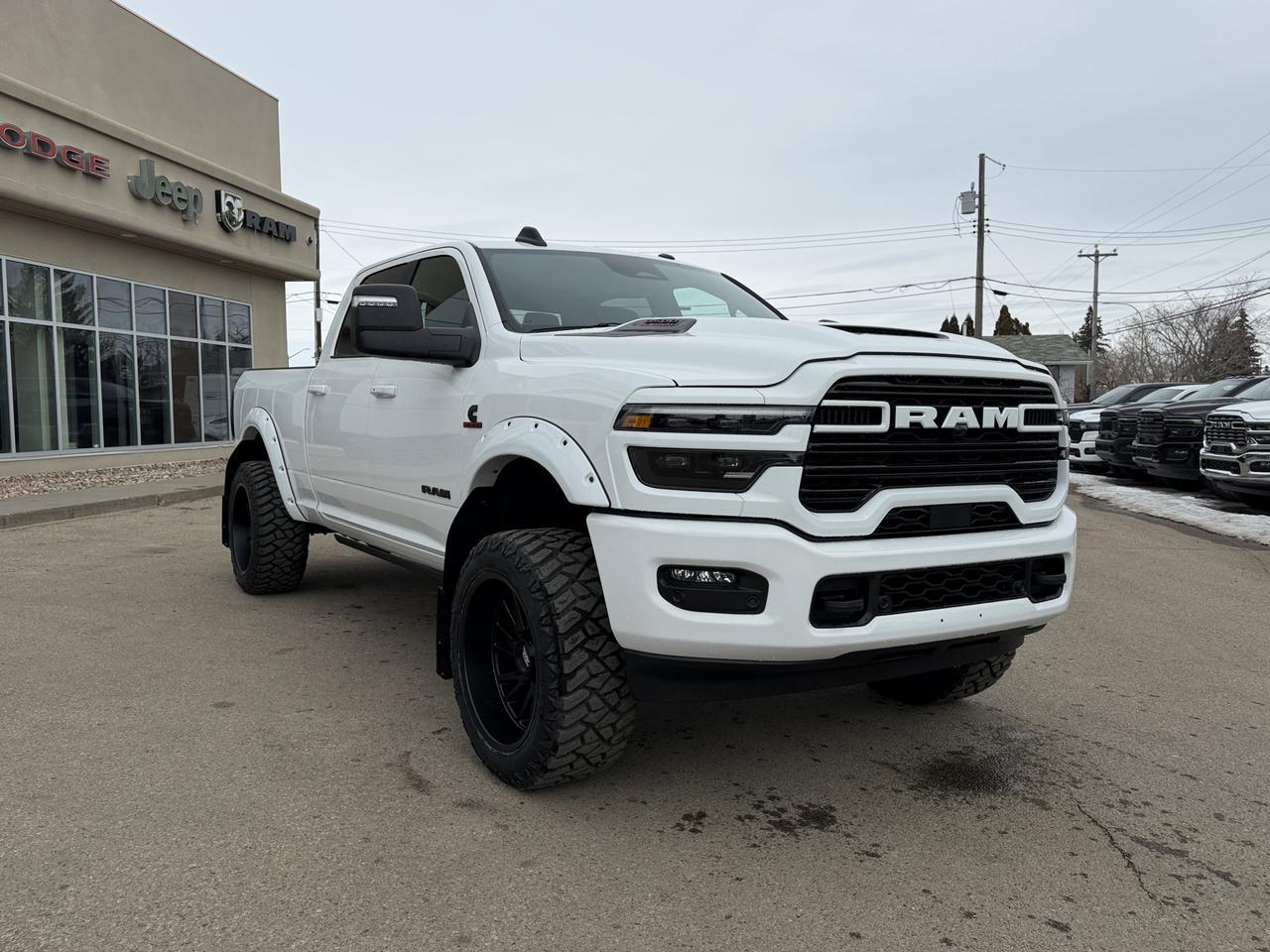 2026 Ram 3500 Laramie | Rig Ready Ram | KILO | 3IN Lift | 22IN Rims | 35IN Tires | Loaded Night Edition Redwater AB