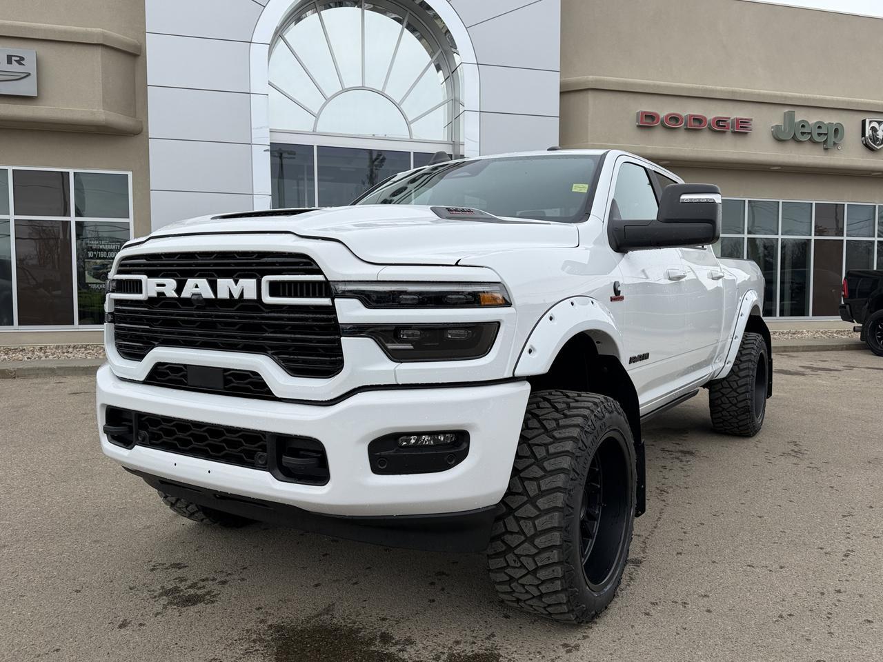 2026 Ram 3500 Laramie | Rig Ready Ram | KILO | 3IN Lift | 22IN Rims | 35IN Tires | Loaded Night Edition Redwater AB