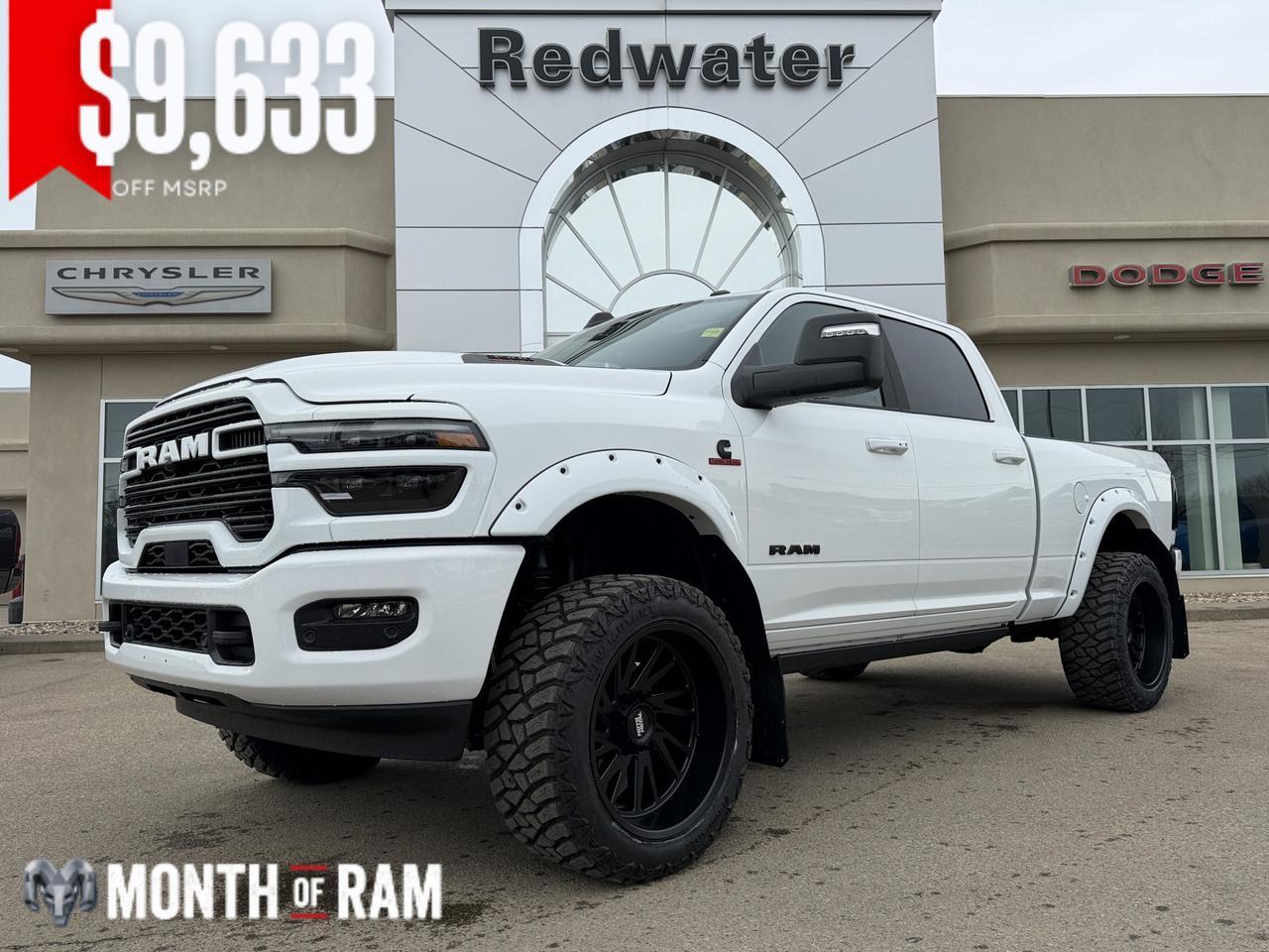 2026 Ram 3500 Laramie | Rig Ready Ram | KILO | 3IN Lift | 22IN Rims | 35IN Tires | Loaded Night Edition