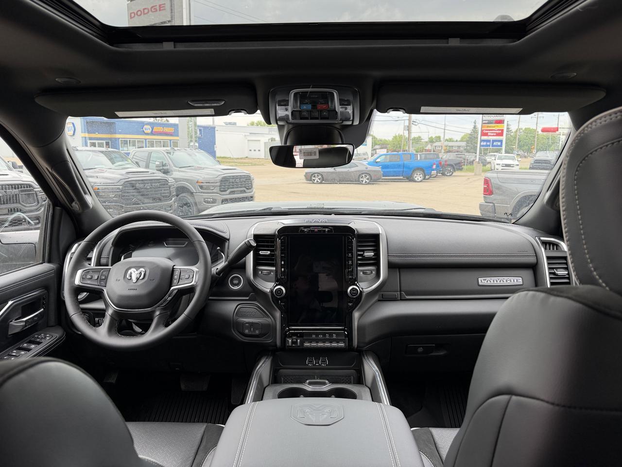 2026 Ram 3500 Laramie Crew Cab 4x4 | Black Leather Heated Vented Seats | Dual Charging | 5th Wheel Towing Redwater AB