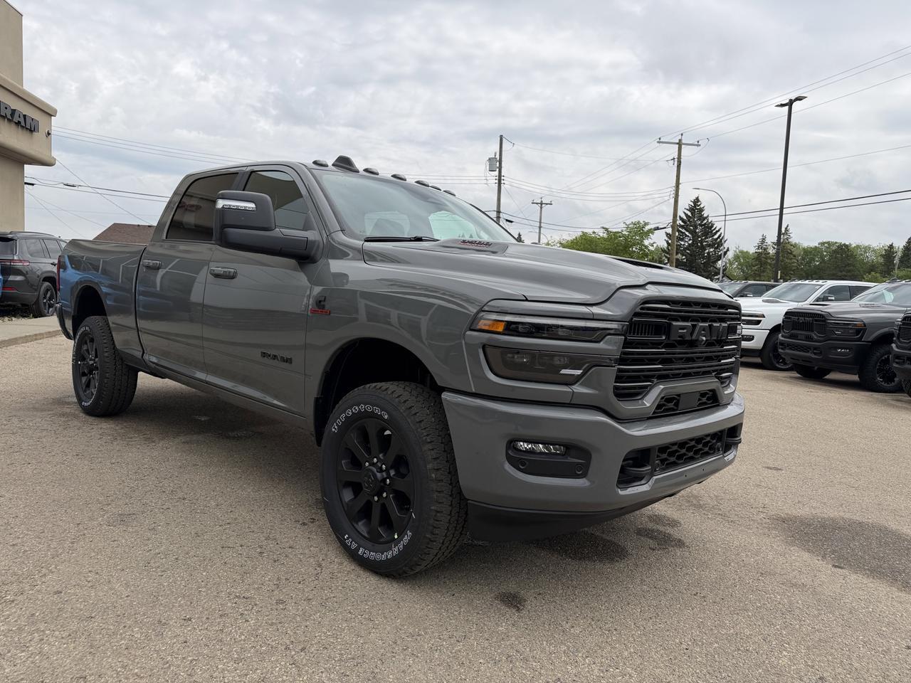 2026 Ram 3500 Laramie Crew Cab 4x4 | Black Leather Heated Vented Seats | Dual Charging | 5th Wheel Towing Redwater AB
