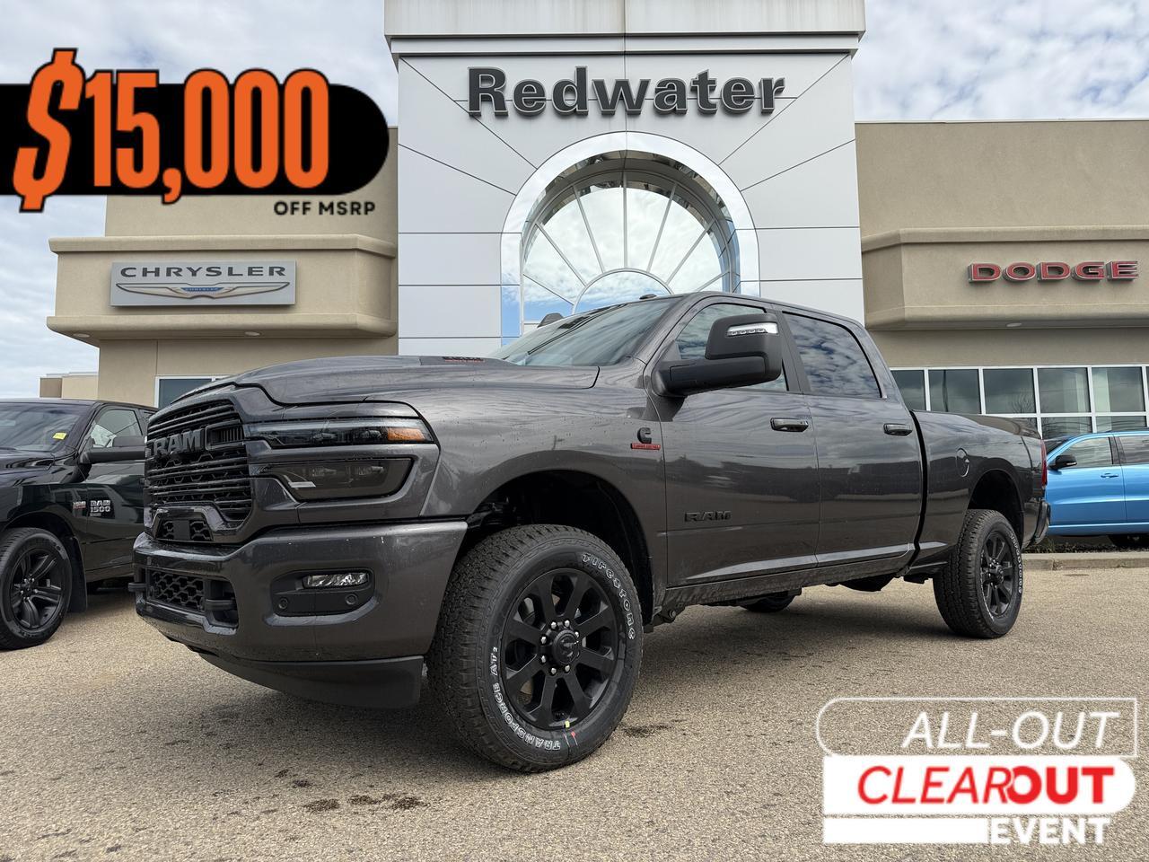 2026 Ram 3500 Laramie Crew Cab 4x4 | Cummins Diesel | Black Leather | Heated Vented Seats | 5th Wheel Prep
