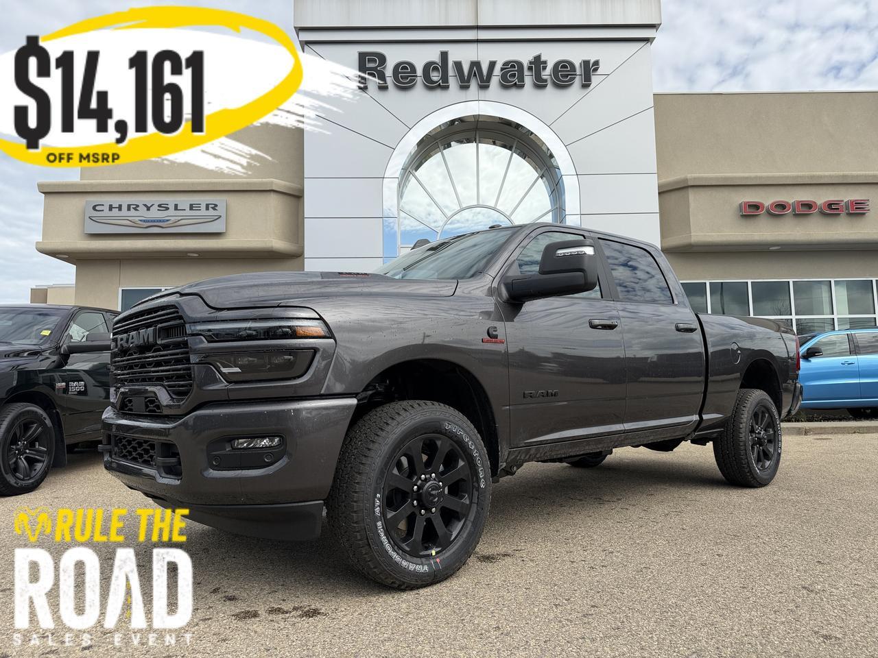2026 Ram 3500 Laramie Crew Cab 4x4 | Cummins Diesel | Black Leather | Heated Vented Seats | 5th Wheel Prep