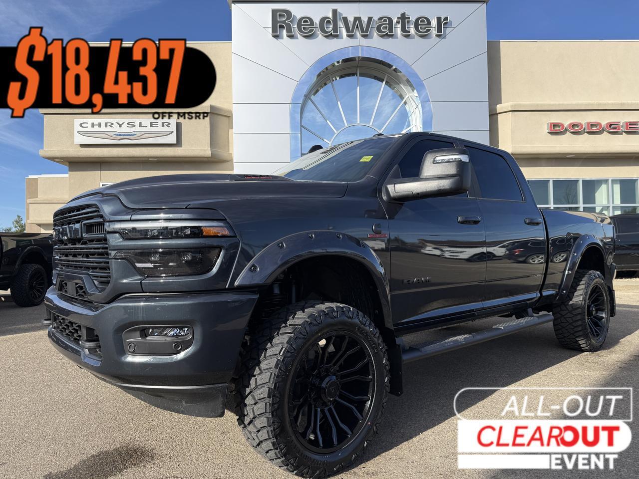 2026 Ram 3500 Laramie Crew Cab 4x4 | Cummins Diesel | Forged Blue | Black Leather | Sunroof | NAV | 12IN Display