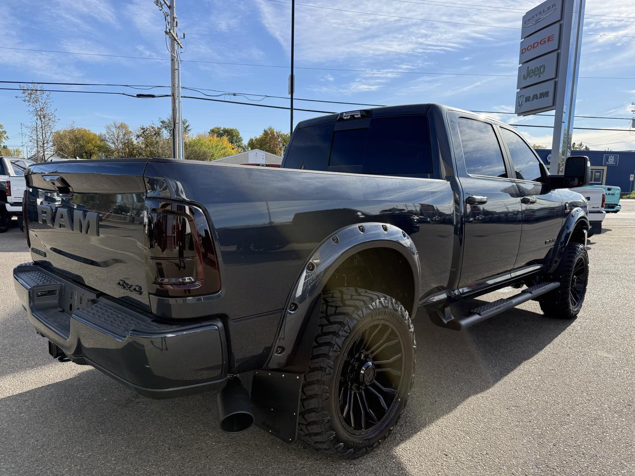 2026 Ram 3500 Laramie Crew Cab 4x4 | Cummins Diesel | Forged Blue | Black Leather | Sunroof | NAV | 12IN Display Redwater AB