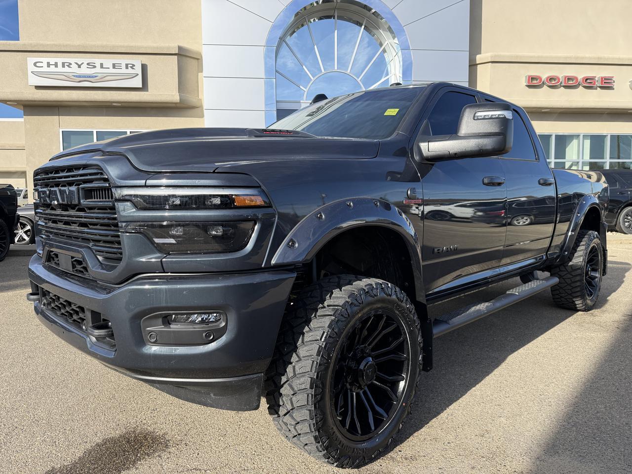 2026 Ram 3500 Laramie Crew Cab 4x4 | Cummins Diesel | Forged Blue | Black Leather | Sunroof | NAV | 12IN Display Redwater AB