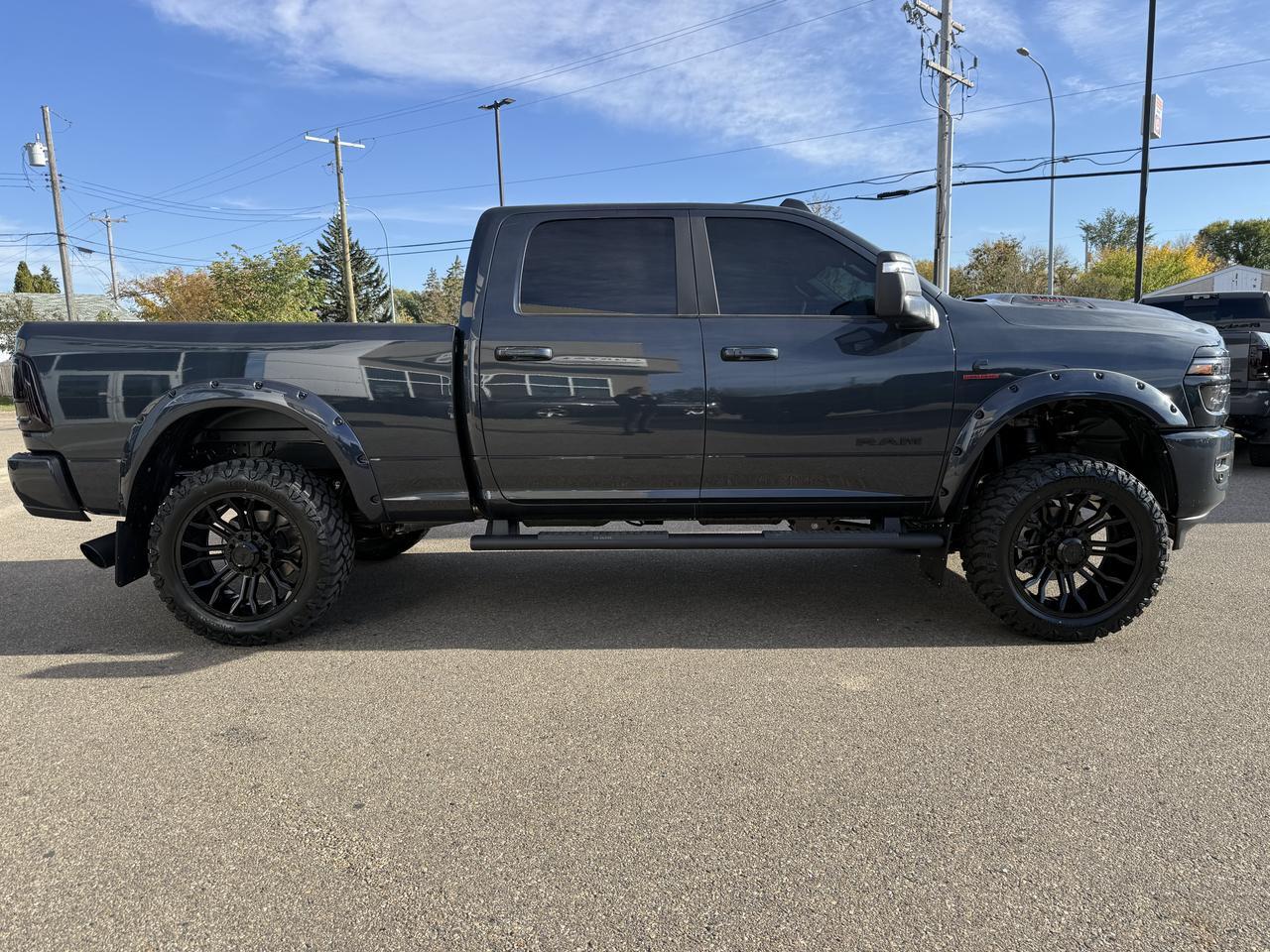2026 Ram 3500 Laramie Crew Cab 4x4 | Cummins Diesel | Forged Blue | Black Leather | Sunroof | NAV | 12IN Display Redwater AB