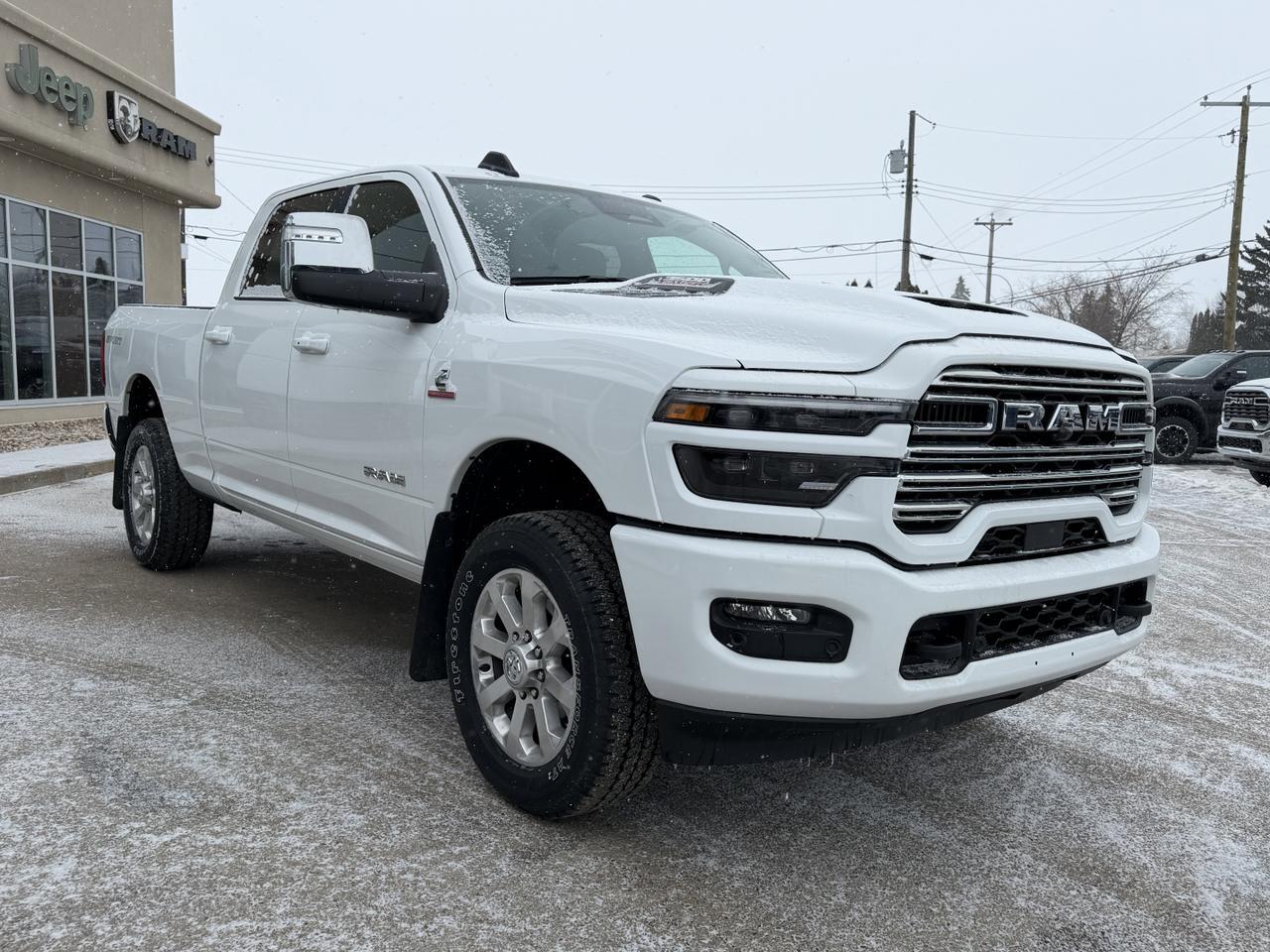 2026 Ram 3500 Laramie Crew Cab 4x4 | Cummins HO Turbo Diesel | 8-Speed Auto | Leather Heated & Vented Seats Redwater AB