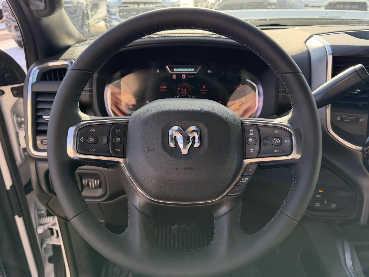 2026 Ram 3500 Laramie Crew Cab 4x4 | Cummins Turbo Diesel | Bright White | NAV | Heated Seats | Backup Camera Redwater AB