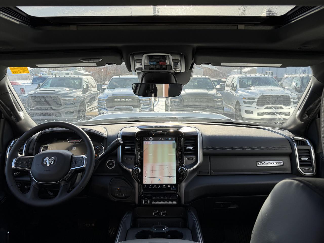 2026 Ram 3500 Laramie Crew Cab 4x4 | Cummins Turbo Diesel | Bright White | NAV | Heated Seats | Backup Camera Redwater AB