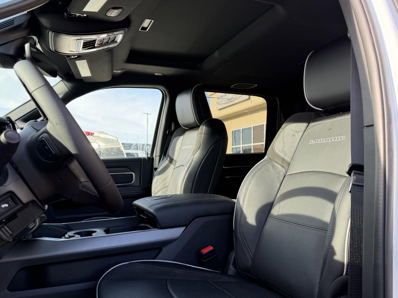 2026 Ram 3500 Laramie Crew Cab 4x4 | Cummins Turbo Diesel | Bright White | NAV | Heated Seats | Backup Camera Redwater AB