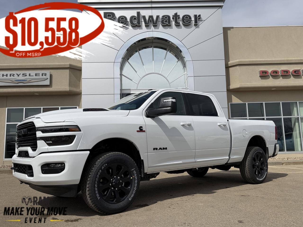 2026 Ram 3500 Laramie Crew Cab 4x4 | Night Edition | NAV | 12IN Display | Leather Heated Vented Seats