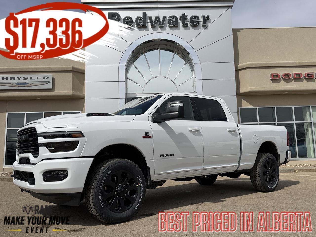 2026 Ram 3500 Laramie Crew Cab 4x4 | Night Edition | NAV | 12IN Display | Leather Heated Vented Seats