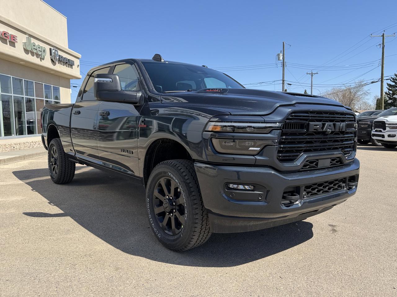 2026 Ram 3500 Laramie Crew Cab 4x4 | Rig Ready Ram | Black Leather Heated Vented Seats | 12IN Display | NAV Redwater AB
