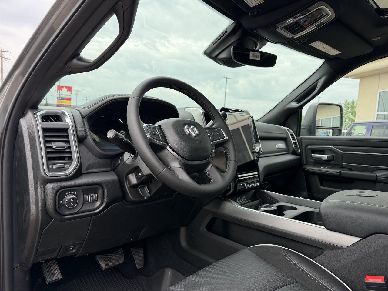 2026 Ram 3500 Laramie Crew Cab 4x4 | Rig Ready Ram | Black Leather Heated Vented Seats | Dual Charging | 5th Wheel Redwater AB