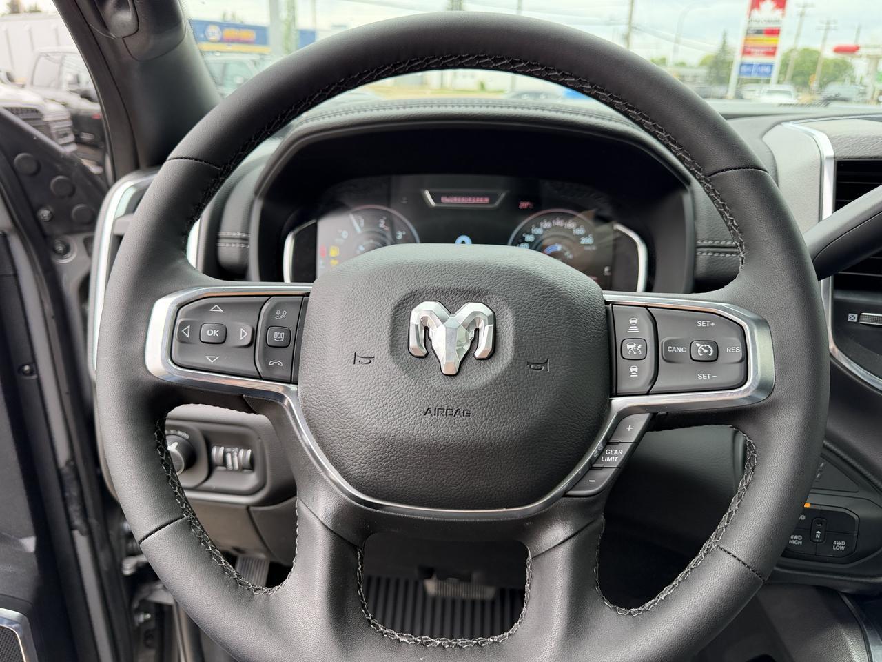 2026 Ram 3500 Laramie Crew Cab 4x4 | Rig Ready Ram | Black Leather Heated Vented Seats | Dual Charging | 5th Wheel Redwater AB