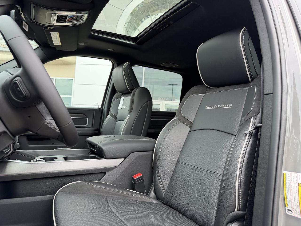 2026 Ram 3500 Laramie Crew Cab 4x4 | Rig Ready Ram | Black Leather Heated Vented Seats | Dual Charging | 5th Wheel Redwater AB