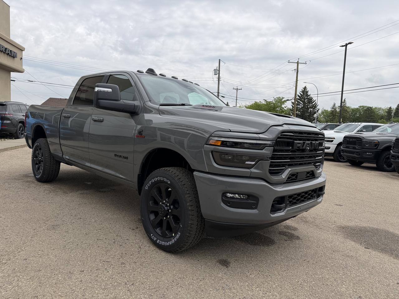 2026 Ram 3500 Laramie Crew Cab 4x4 | Rig Ready Ram | Black Leather Heated Vented Seats | Dual Charging | 5th Wheel Redwater AB