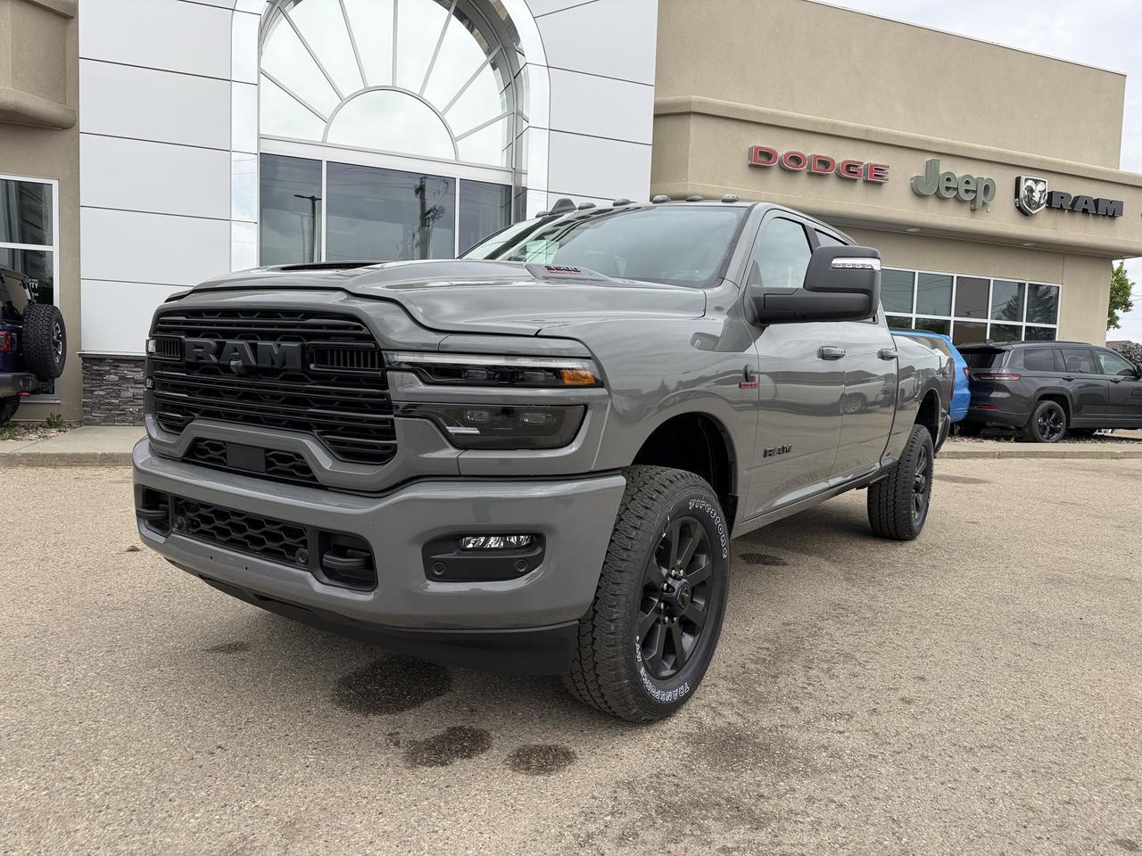 2026 Ram 3500 Laramie Crew Cab 4x4 | Rig Ready Ram | Black Leather Heated Vented Seats | Dual Charging | 5th Wheel Redwater AB