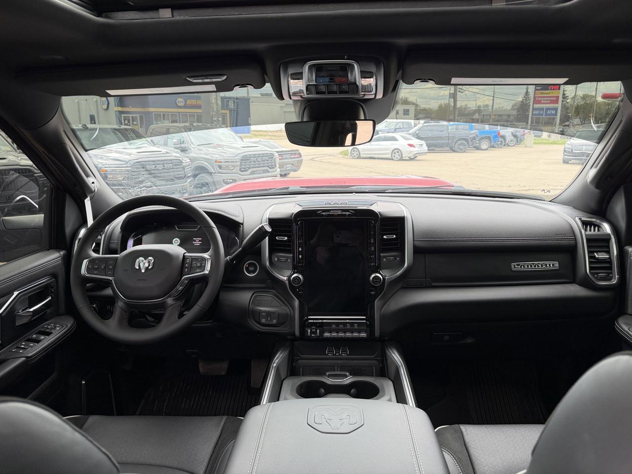 2026 Ram 3500 Laramie  Crew Cab 4x4 | Rig Ready Ram | Cummins Diesel | Leather Heated Vented Seats | Sunroof Redwater AB