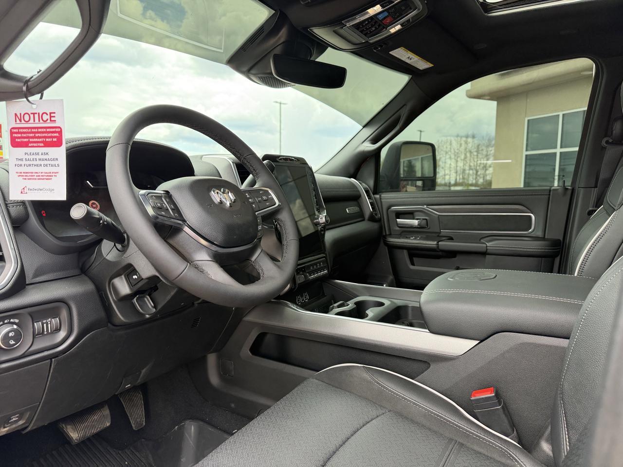 2026 Ram 3500 Laramie  Crew Cab 4x4 | Rig Ready Ram | Cummins Diesel | Leather Heated Vented Seats | Sunroof Redwater AB