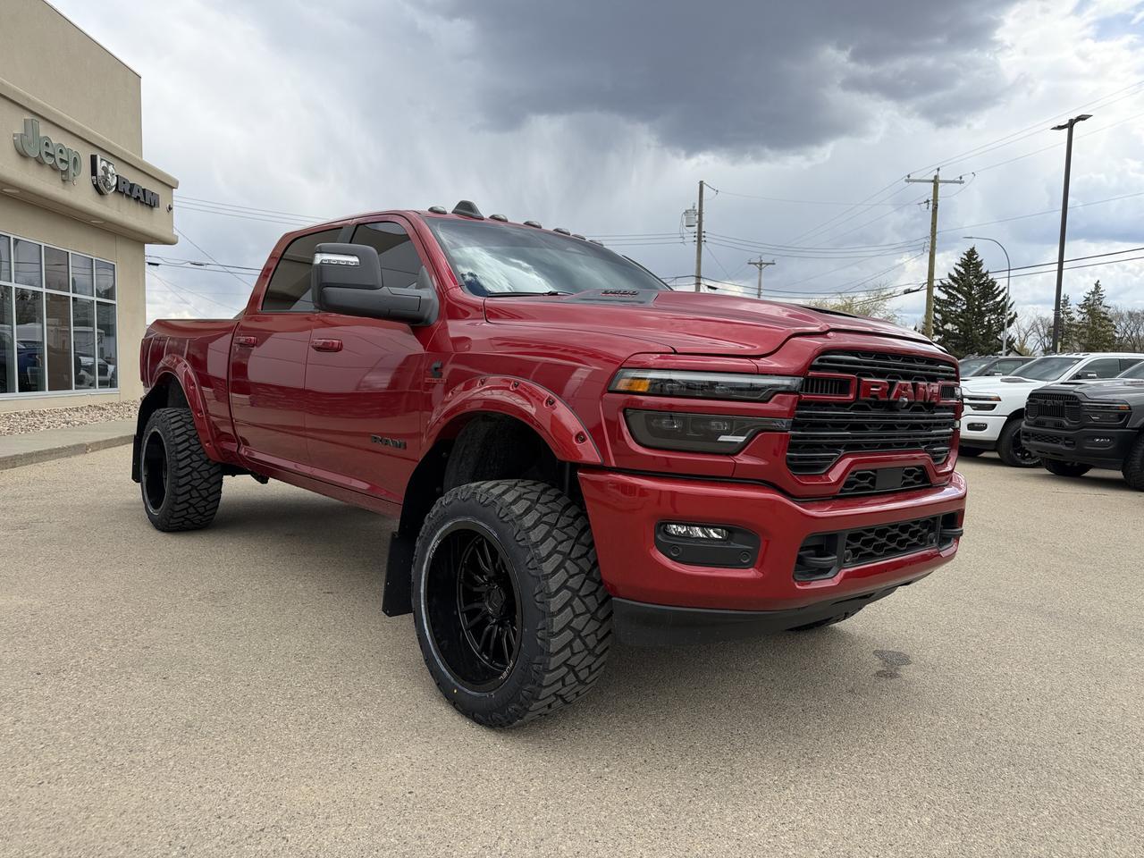 2026 Ram 3500 Laramie  Crew Cab 4x4 | Rig Ready Ram | Cummins Diesel | Leather Heated Vented Seats | Sunroof Redwater AB