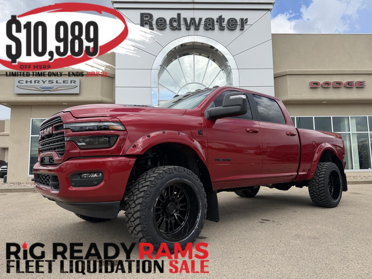 2026 Ram 3500 Laramie  Crew Cab 4x4 | Rig Ready Ram | Cummins Diesel | Leather Heated Vented Seats | Sunroof