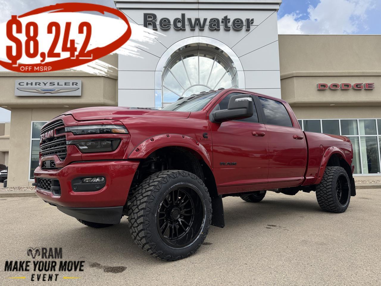 2026 Ram 3500 Laramie  Crew Cab 4x4 | Rig Ready Ram | Cummins Diesel | Leather Heated Vented Seats | Sunroof