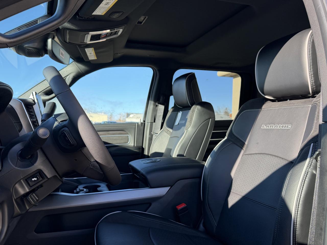 2026 Ram 3500 Laramie Crew Cab 4x4 | Rig Ready Ram | Leather | 12IN Display | NAV | Sunroof | Heated Vented Seats Redwater AB