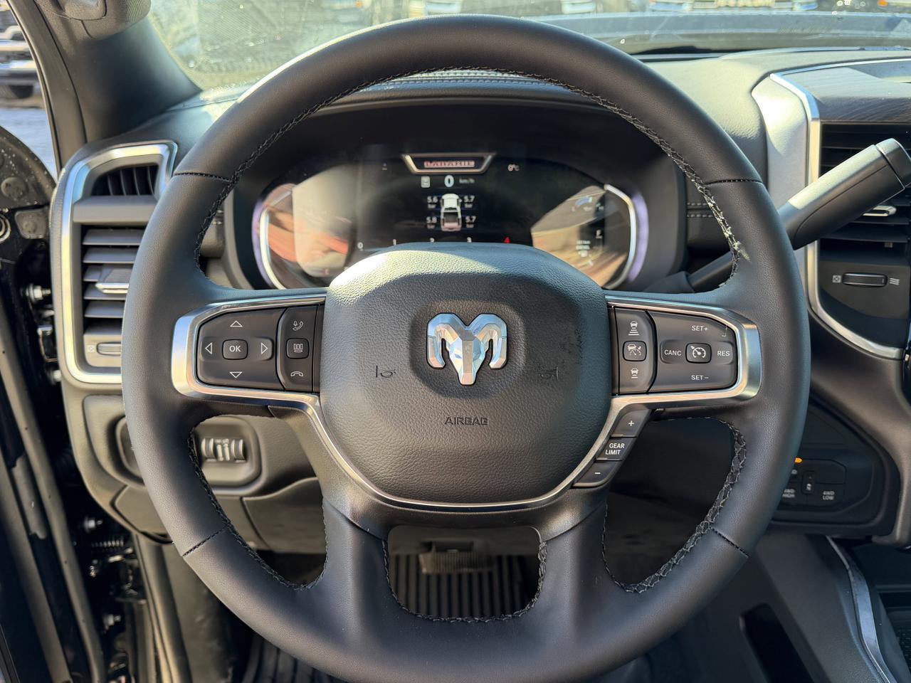 2026 Ram 3500 Laramie Crew Cab 4x4 | Rig Ready Ram | Leather | 12IN Display | NAV | Sunroof | Heated Vented Seats Redwater AB