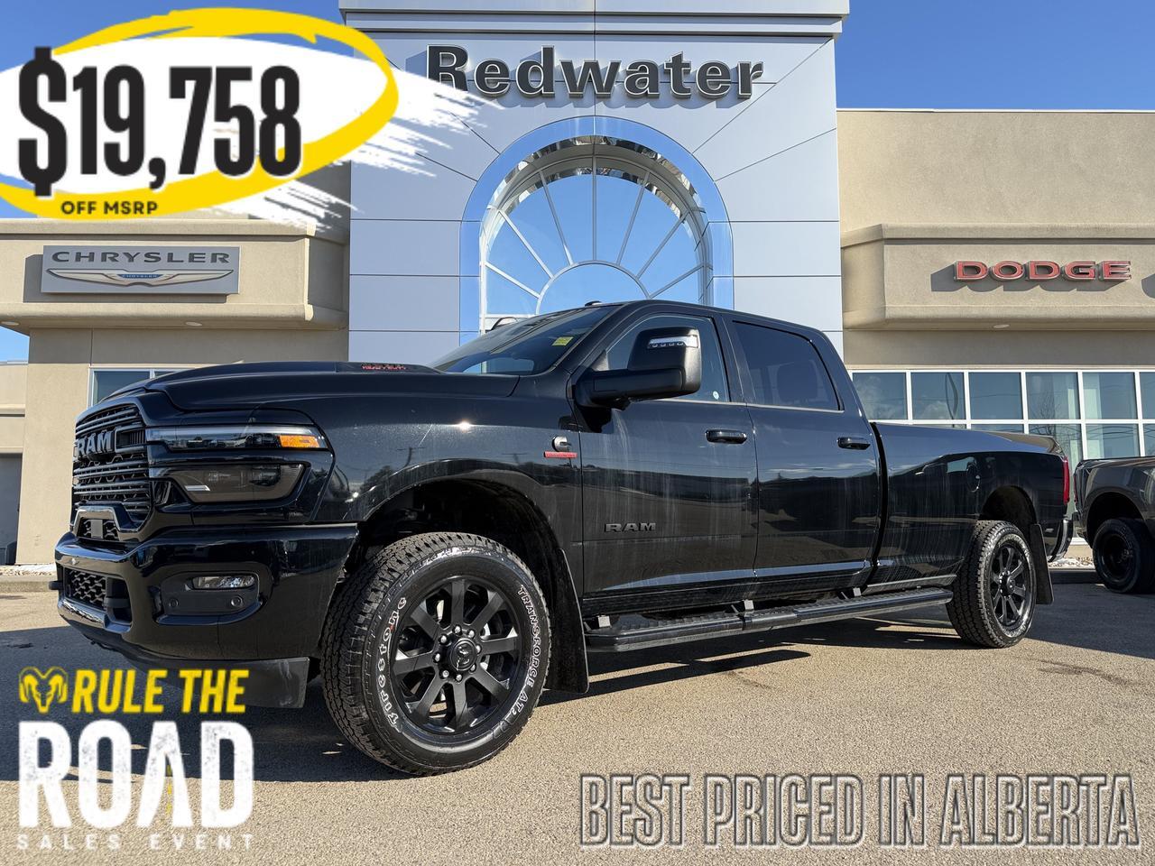 2026 Ram 3500 Laramie Crew Cab 4x4 Long Box | Cummins Diesel | Leather | Heated Vented Seats | NAV | 12IN Display
