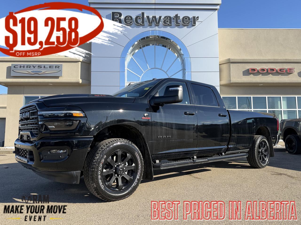 2026 Ram 3500 Laramie Crew Cab 4x4 Long Box | Cummins Diesel | Leather | Heated Vented Seats | NAV | 12IN Display