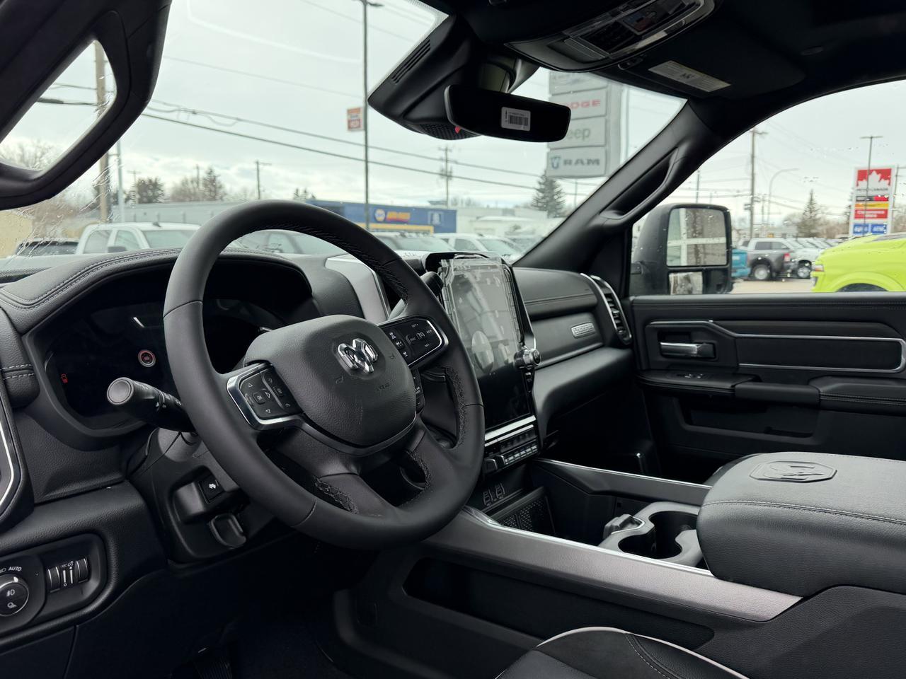 2026 Ram 3500 Laramie Mega Cab 4x4 | Cummins Diesel | 5th Wheel Prep | 12IN Touchscreen | Heated Vented Leather Redwater AB