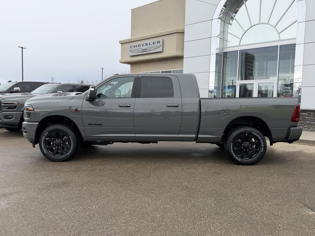 2026 Ram 3500 Laramie Mega Cab 4x4 | Cummins Diesel | 5th Wheel Prep | 12IN Touchscreen | Heated Vented Leather Redwater AB