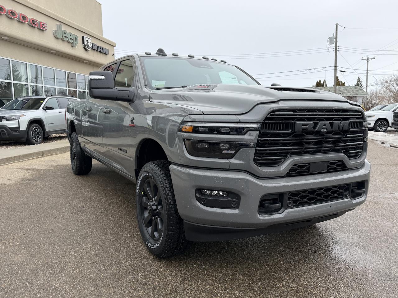 2026 Ram 3500 Laramie Mega Cab 4x4 | Cummins Diesel | 5th Wheel Prep | 12IN Touchscreen | Heated Vented Leather Redwater AB