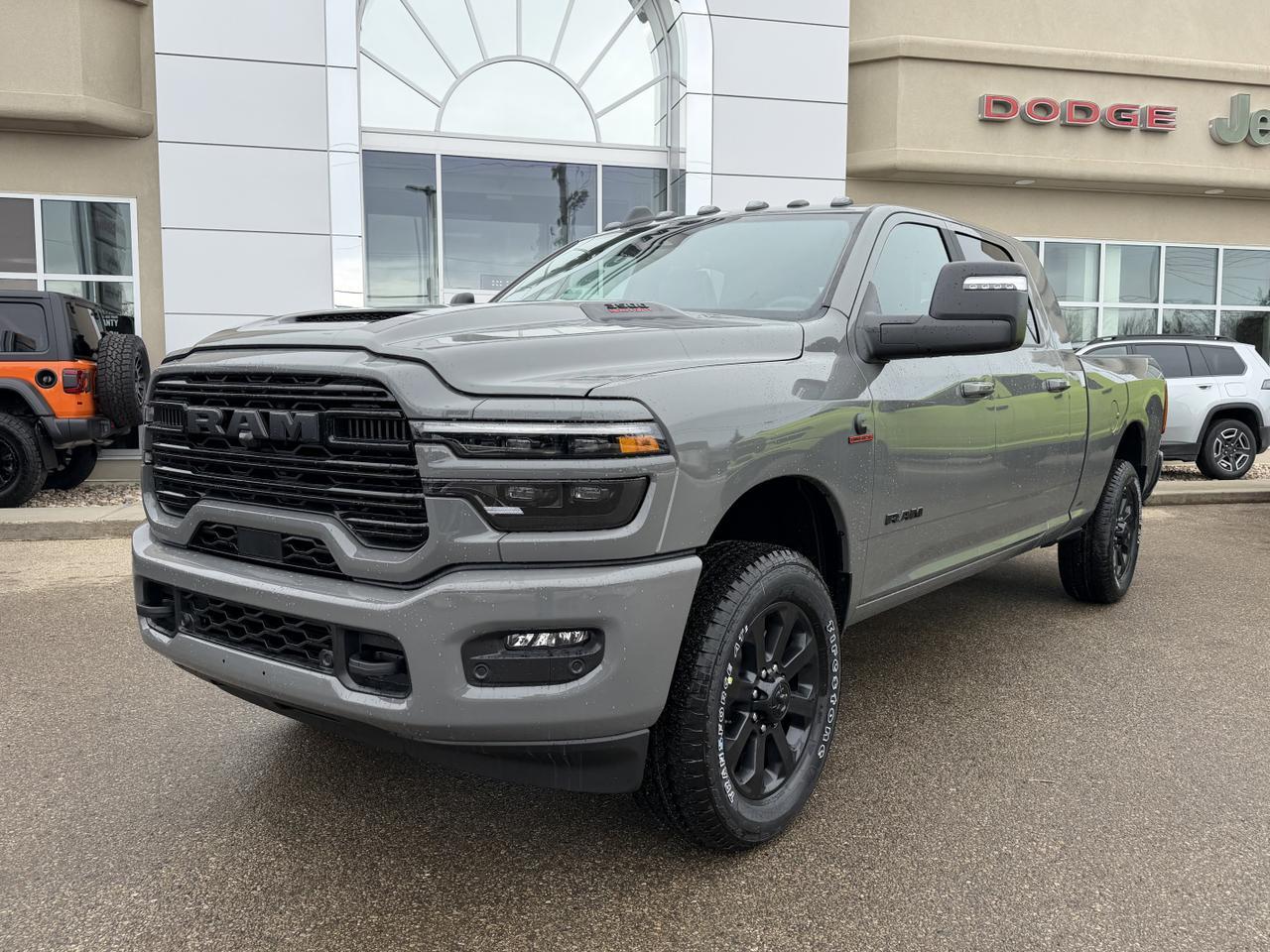 2026 Ram 3500 Laramie Mega Cab 4x4 | Cummins Diesel | 5th Wheel Prep | 12IN Touchscreen | Heated Vented Leather Redwater AB
