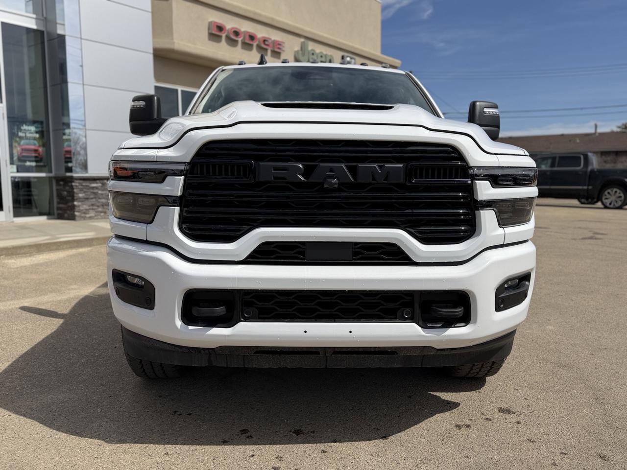 2026 Ram 3500 Laramie Mega Cab 4x4 | Cummins Diesel | 5th Wheel Prep | Sunroof | NAV | Leather Heated Vented Seats Redwater AB