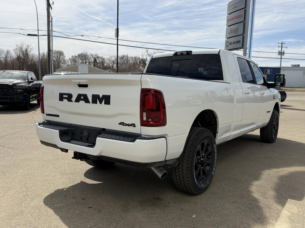 2026 Ram 3500 Laramie Mega Cab 4x4 | Cummins Diesel | 5th Wheel Prep | Sunroof | NAV | Leather Heated Vented Seats Redwater AB